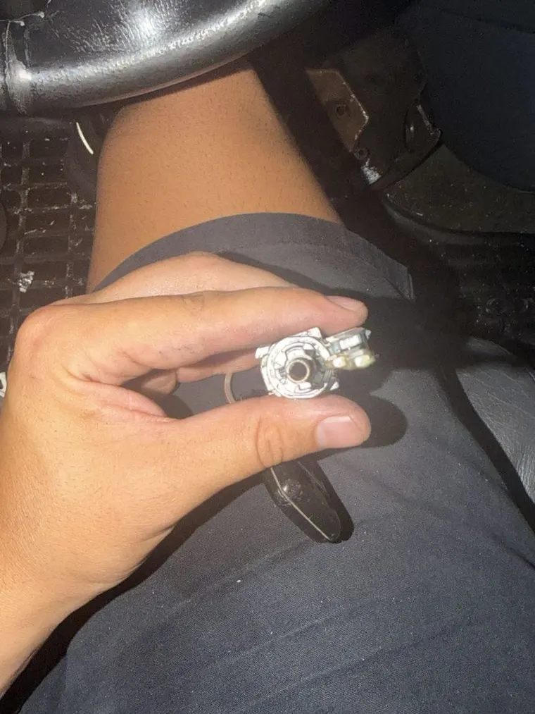 An ignition cylinder removed during a night call-out
